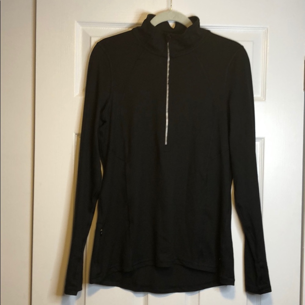 Champion long sleeve black workout top size Med.